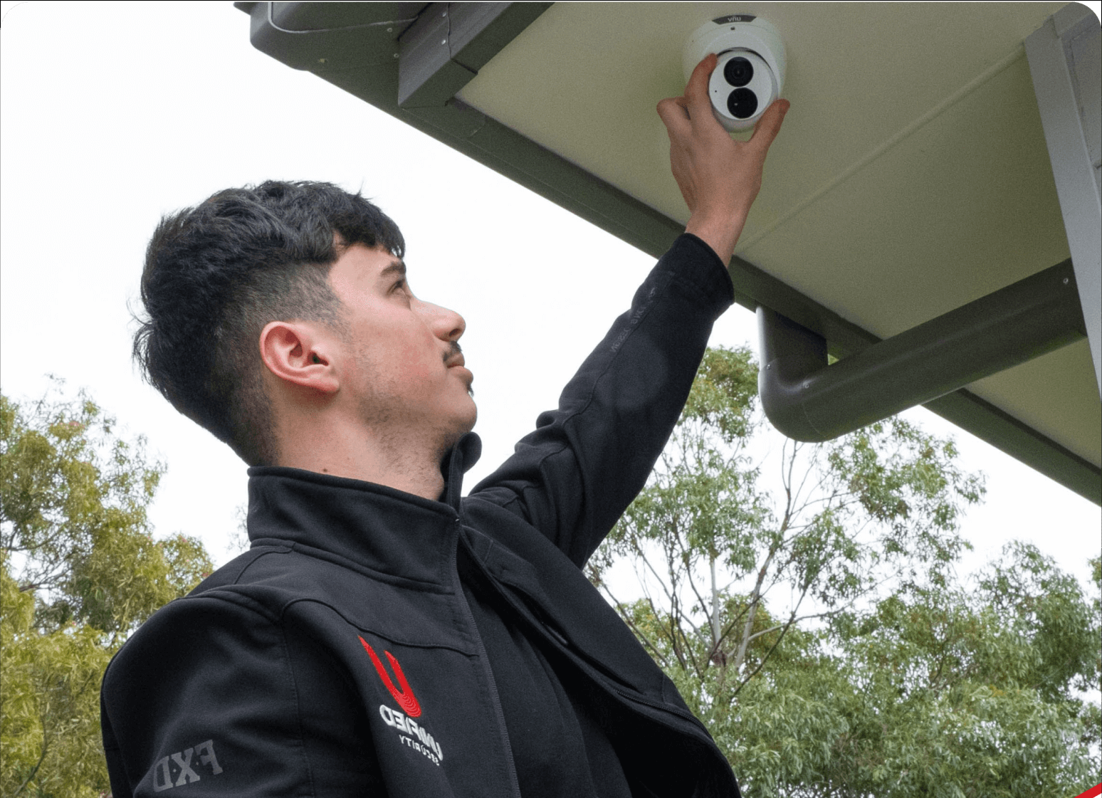 Commercial CCTV camera installation